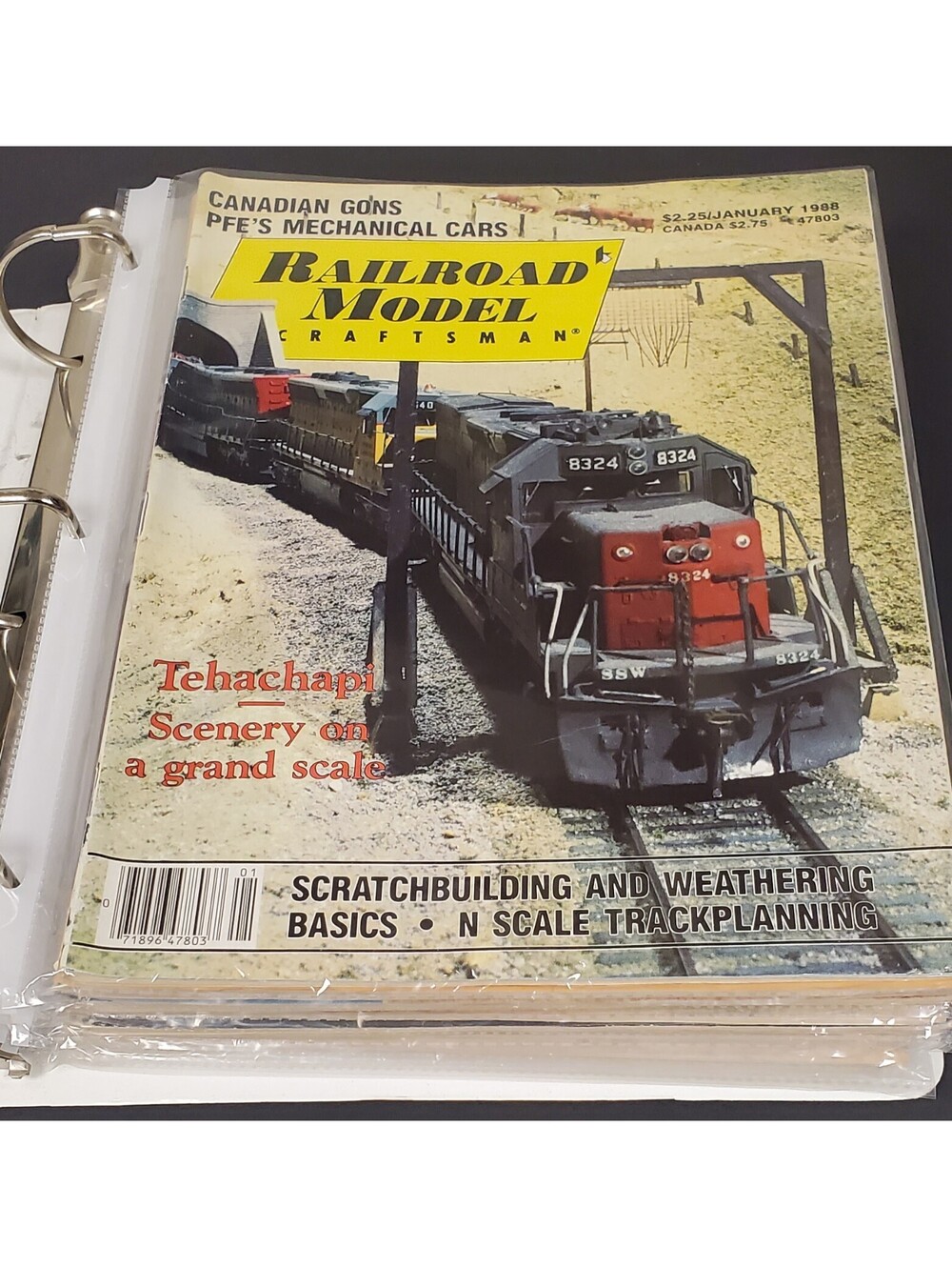 1988 Vintage Railroad Model Craftsman Magazine Collection GC 8 Issues